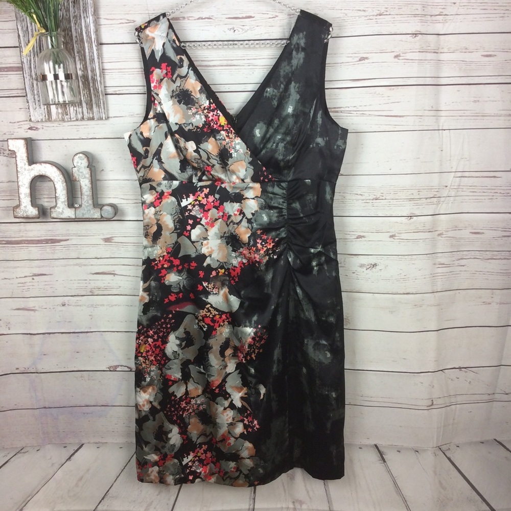 Donna Rocco Silk blend floral sheath dress 14